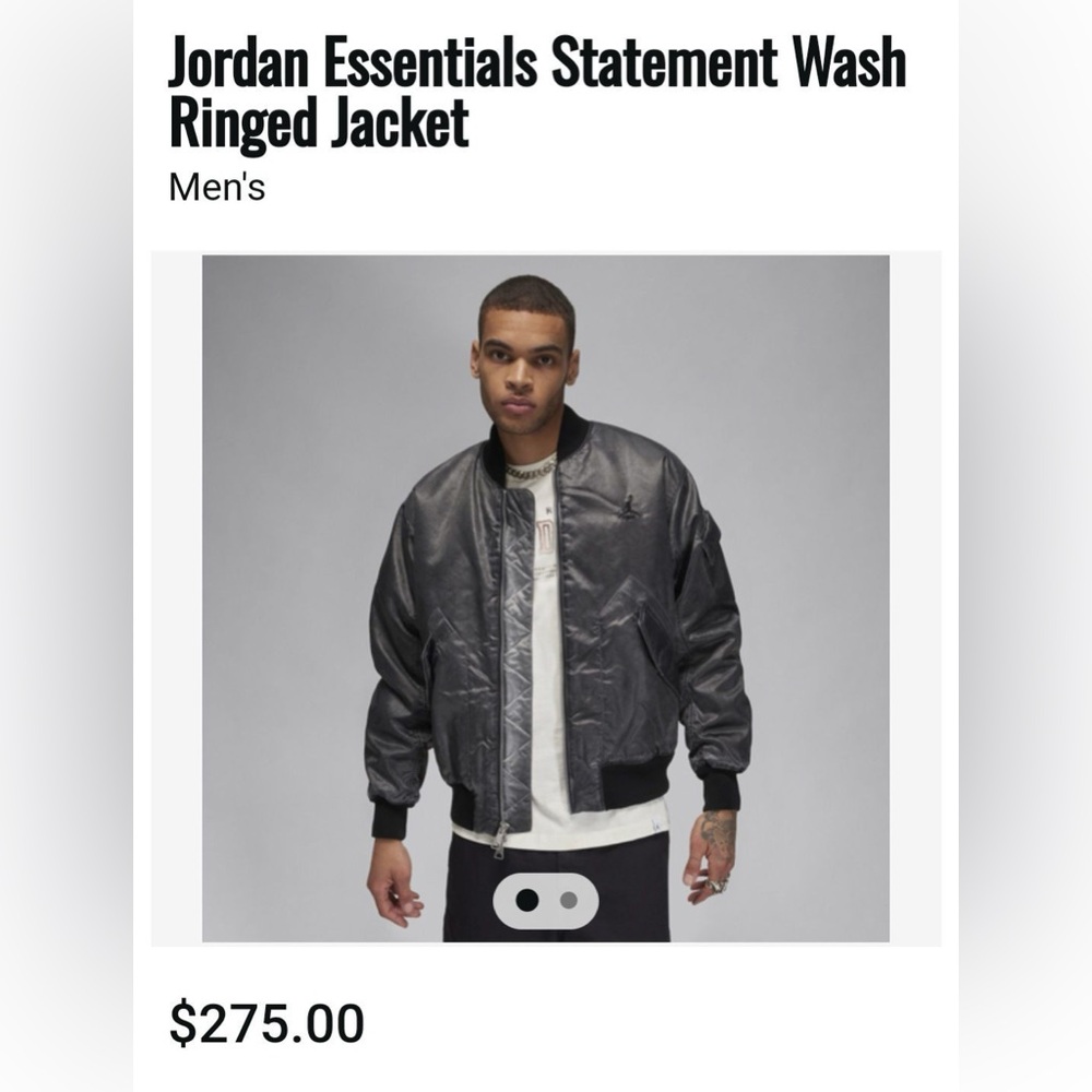 Jordan Essentials Statement Wash
Ringed Jacket size LARGE